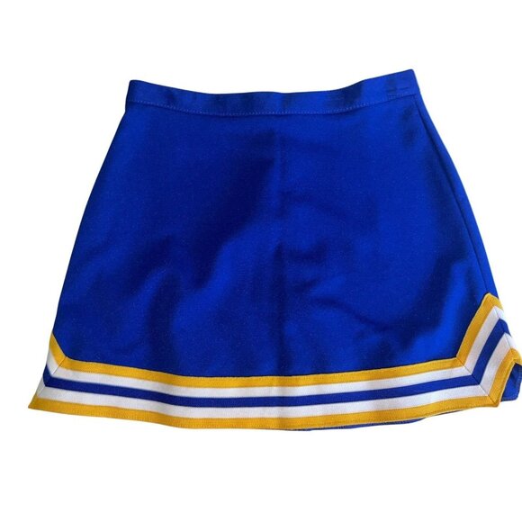 Lot 5 Cheerleader Uniform Skirt Cheer Adult M - XL & Child S Royal Blue - Picture 2 of 12